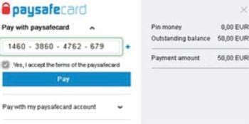 paysafecard 16 digit code.